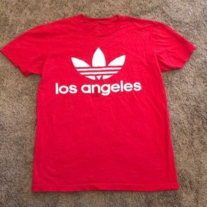 Adidas red T shirt